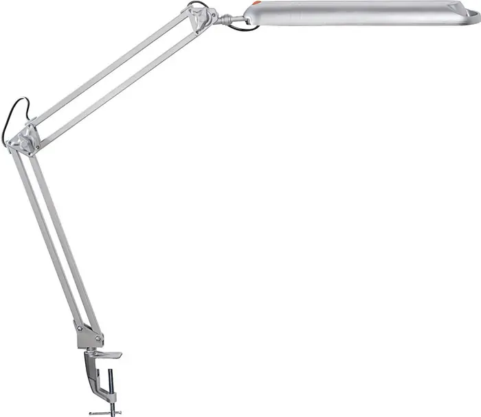 Schneller Versand Schreibtischleuchte Metall/Ku.silber H.max.380mm m.Tischklemme m.LED