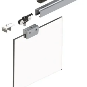 Schiebetürsystem 73 50kg 1700mm EV1 elox.710-900mm Wm.Kompletts. Sonderangebot