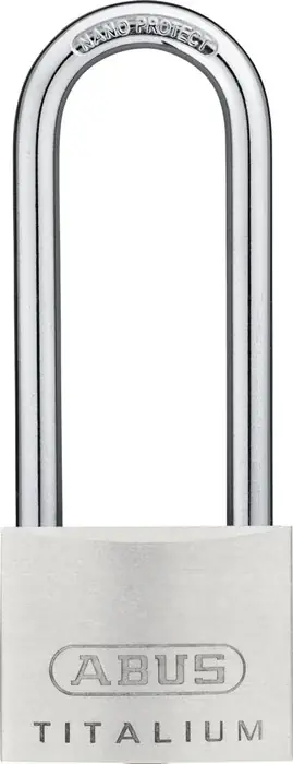 Zylindervorhangschloss 64TI/50HB80 Schlosskörper-B.50mm Titalium verschschl.ABUS Neue Kollektion