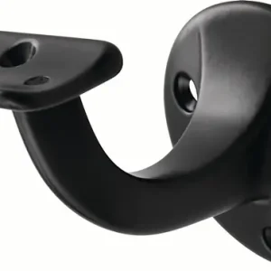 Neu Handlaufträger 3505 Alu.ku.-besch.schwarz D.Wandplatte 56mm