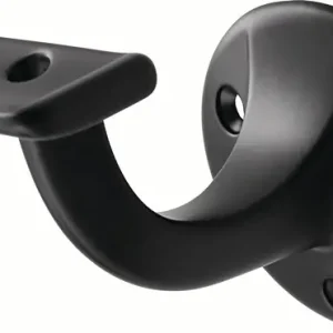 Garantierte Lieferung Handlaufträger 3507 Alu.ku.-besch.schwarz D.Wandplatte 56mm ger.Auflage HERMETA
