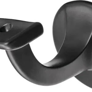 Handlaufträger 3508 Alu.ku.-besch.schwarz D.Wandplatte 56mm ger.Auflage HERMETA Meistverkauft
