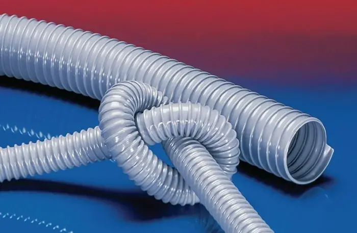 Absaug- u.Förderschl.AIRDUC® PVC 341 ID 40mm AD 48,00mm 4mm L.15m Rl. VE: 15 Meter Zertifiziert