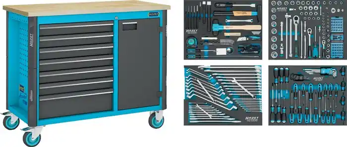 Wkz.wagen 179NW-7/230 B1150xT600xH964mm 450kg 7 Schubl.230-tlg.Stahlbl.HAZET Sonderangebot