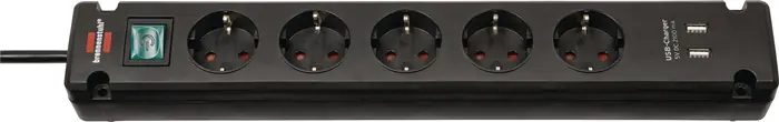 Preis Gesenkt Steckdosenleiste Bremounta 16 A 230V schwarz Steckd.5 3m H05VV-F 1,5mm²