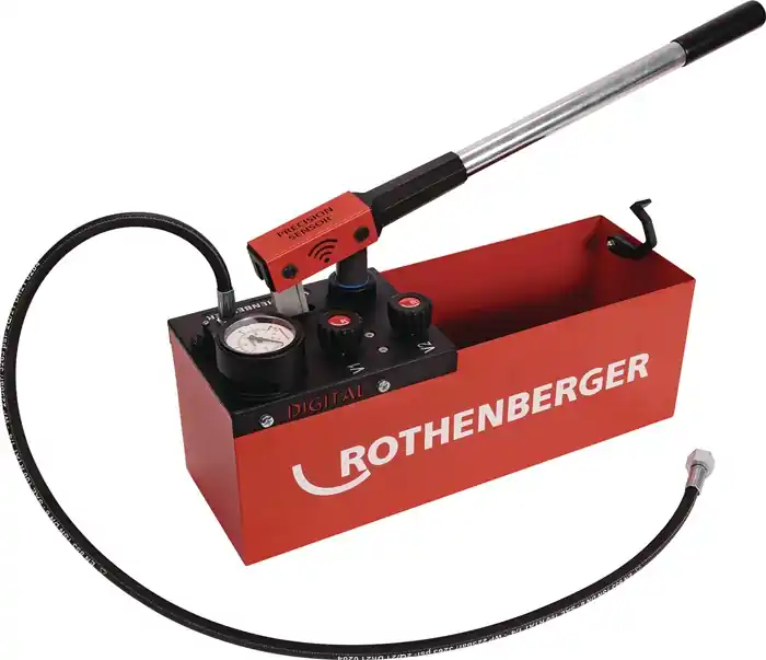 Direktkauf Prüfpumpe RP 50 dig.0-30bar R 1/2 Zoll Saugvolumen p.Hub ca.45ml ROTHENBERGER