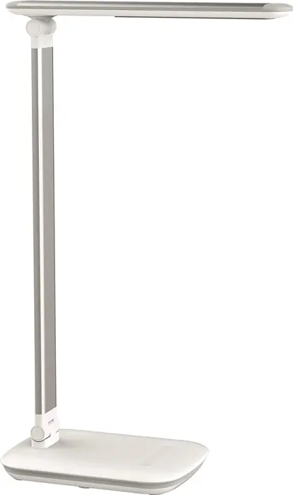 Kracherpreis Schreibtischleuchte Alu./Ku.weiß H.425mm m.Standfuß LED MAUL