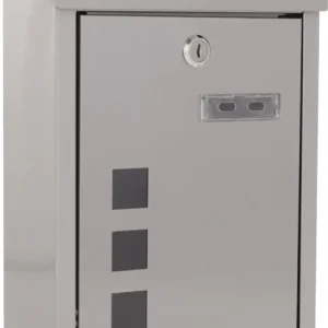 Briefkasten Casa H.325mm B.220mm T.100mm grau VA DIN C5 ROTTNER Neu Im Sortiment
