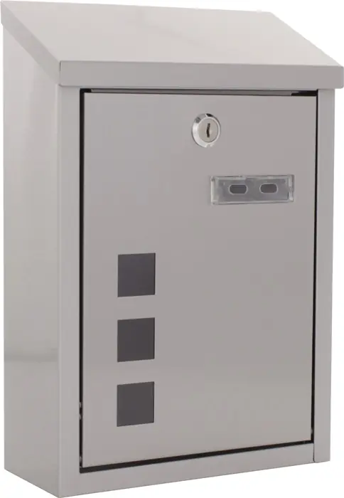 Briefkasten Casa H.325mm B.220mm T.100mm grau VA DIN C5 ROTTNER Neu Im Sortiment