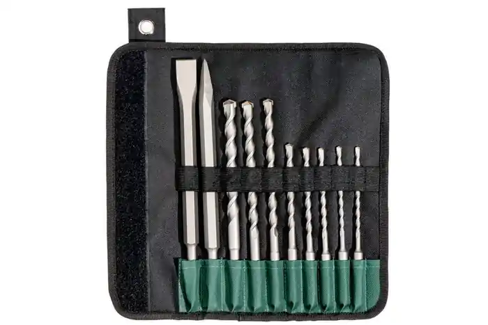 Super-Preis Bohrer-/Meißelsatz SDS-plus 10tlg. Rolltasche Metabo