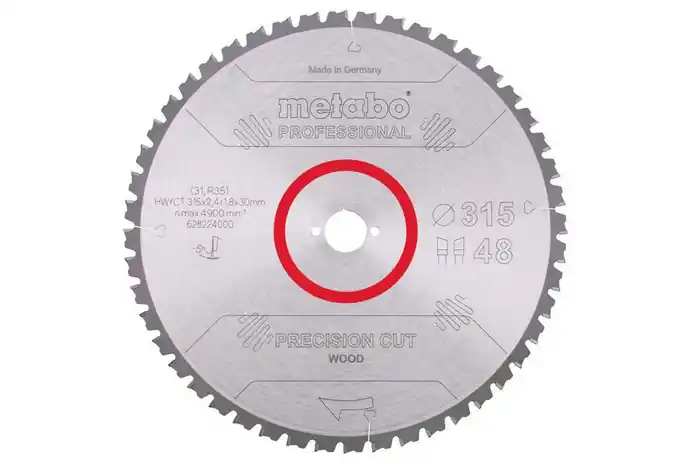 Neuheit Kreissägeblatt precision cut wood professional D315xB2,4xBohrung30mm 48Z. WZ