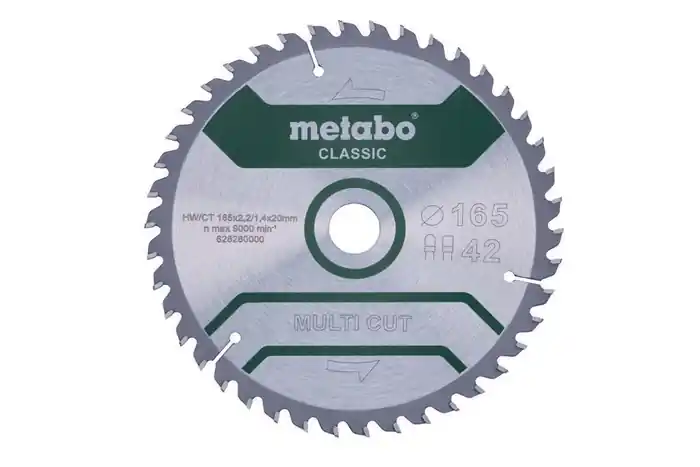 Kracherpreis Kreissägeblatt multi cut classic D165x2,2/1,4xBohrung20mm Z.42 FZ/TZ 5Grad