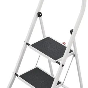 Klapptritt K75 Stufen 2 Plattform-H.470mm STA m.Anti-Rutsch-Matten weiß HAILO Highlight