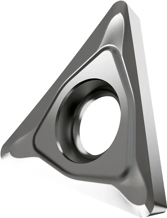 Drehwendeschneidplatte ISO TCGT 16T304F-AL:T0315 D.4,4mm PVD beschichtet Silber VE: 10 Stück Sonderangebot