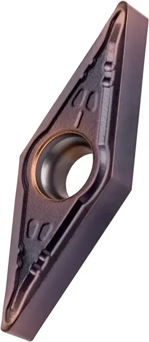 Echt Drehwendeschneidplatte ISO VBMT 110202E-UR:TT310 D.2,8mm PVD beschichtet Gold VE: 10 Stück