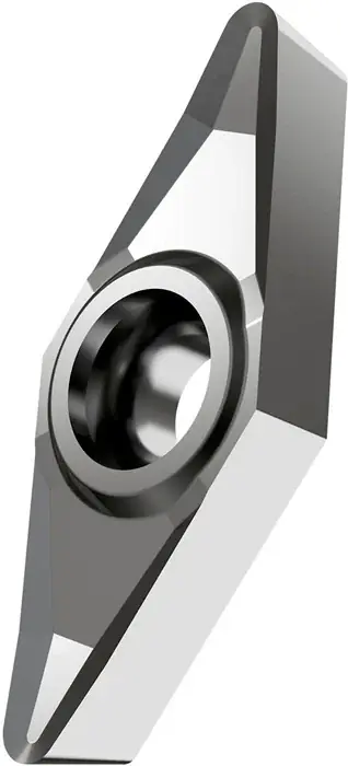 Drehwendeschneidplatte ISO VCGT 160408F-AL:T0315 D.4,4mm PVD beschichtet Silber VE: 10 Stück Mega-Angebot