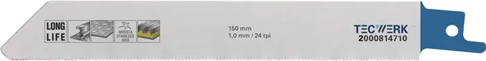 Letzte Chance Säbelsägeblatt L.150mm B.19mm TPI 24 1mm 5 St./Karte TW