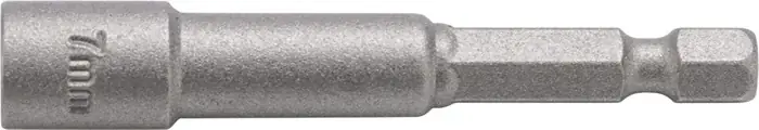 Steckschlüsseleinsatz m.6-KT.-Antr.SW 10mm L.60mm m.Magnet TECWERK Zertifiziert