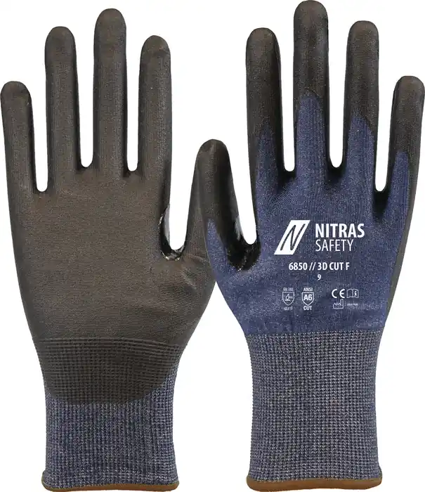 Top-Angebot Schnittschutzhandschuhe 3D CUT F Gr.10 marineblau/schwarz EN ISO 21420,EN 388 VE: 10 Paare