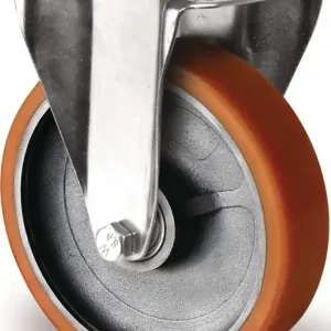 Schwerlastbockrolle D.200mm Trgf.1000kg Bockrolle Guß-PU 135mm 110mm TECWERK Letzte Chance