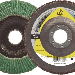 Meistverkauft Fächerscheibe SMT 976 D.125mm K.80mm gewölbt 6Grad VA keramischer Korund VE: 10 Stück