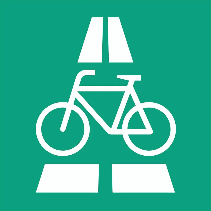 Abverkauf PROline-thermo Markierungsfolie, Verkehrsschild 'Radschnellweg', VkZ Z350.1, 600 x 900 mm