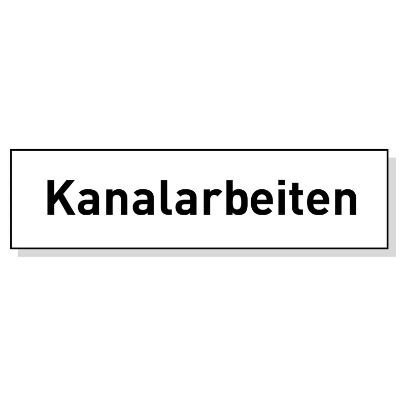 Trio-Zusatztext, 700 mm SL, reflektierend, Kanalarbeiten Super-Preis
