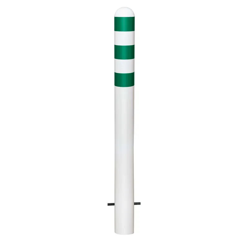 Expressversand CITY Schutzpoller Rundstahl feuerverzinkt 108 mm - komplett weiß kunststoffbeschichtet