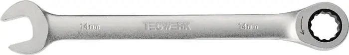 Maulringratschenschlüssel SW 17mm L.233mm ger.TECWERK Knallerangebot