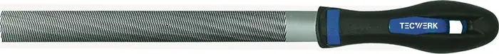 Werkstattfeile DIN 7261 L.150mm Q.16x5mm Hieb 2 Halbrund 2K-Ergo TECWERK Top-Seller