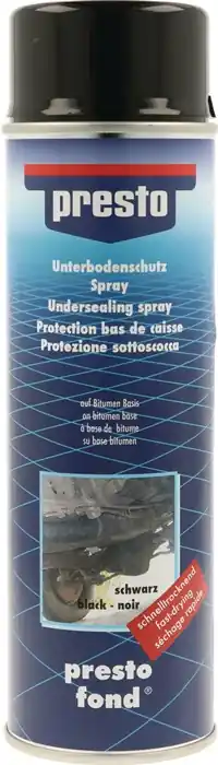 Unterbodenschutz-Spray schwarz 500ml PRESTO VE: 6 Stück Neue Kollektion