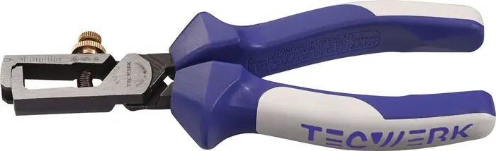 Abisolierzange L.160mm pol.Mehrkomp.-Hülle m.Öffnungsf.TECWERK Super-Preis