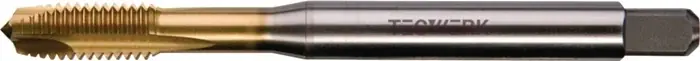 Maschinengewindebohrer DIN 371B M4x0,7mm HSS-Co TiN 6H TECWERK Echt