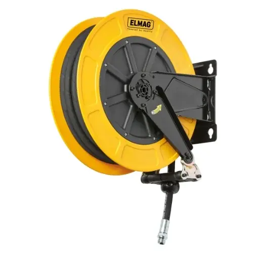 ELMAG INDUSTRIE Schlauchaufroller "4430/42" - für Öl - Frostschutz, 15 m, 1/2", 150bar "ABS" Kracherpreis