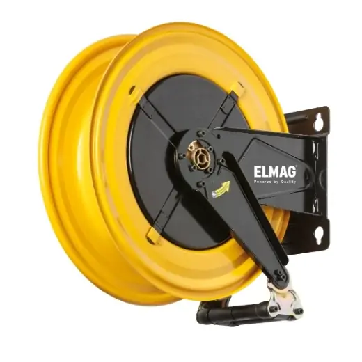 Abverkauf ELMAG INDUSTRIE Schlauchaufroller "540/15" - ohne Schlauch - für Druckluft u. Wasser 70°C, 20bar
