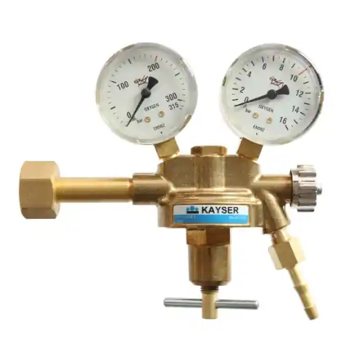 ELMAG Druckregler "Sauerstoff" - mit 2 Manometer, Ø 63mm Neue Kollektion
