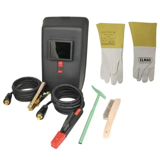 ELMAG Schweißplatzausrüstung 50 mm2 - 3+4 m, SK-SteckerØ 13mm 35/50, GI-Kabel H01N2-D Neue Ware