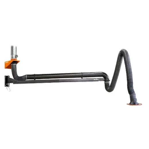 Top-Preis ELMAG Absaugarm in Schlauchausführung - 7 Meter, Ø 150mm inkl. Absaugh., Ausleger & Wandh.