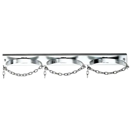 ELMAG Gasflaschenwandhalterung mit Kettensicherung - für 3 Flaschen Ø 230mm, zu 20/40/50 lt. Fl. Meistverkauft