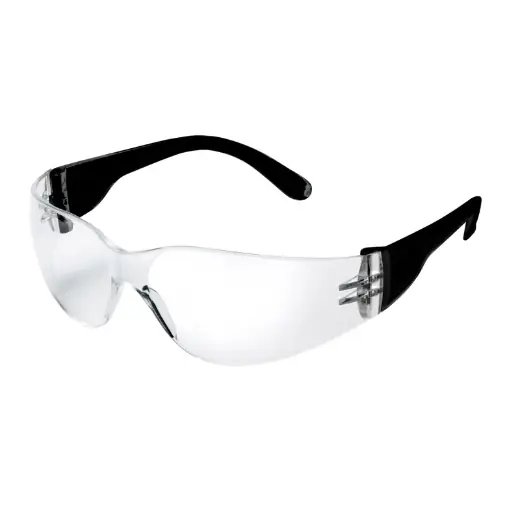 Bestseller ELMAG Schutzbrille farblos schwarz & ELMAG Logo - PC2mm kratzfest & antifog