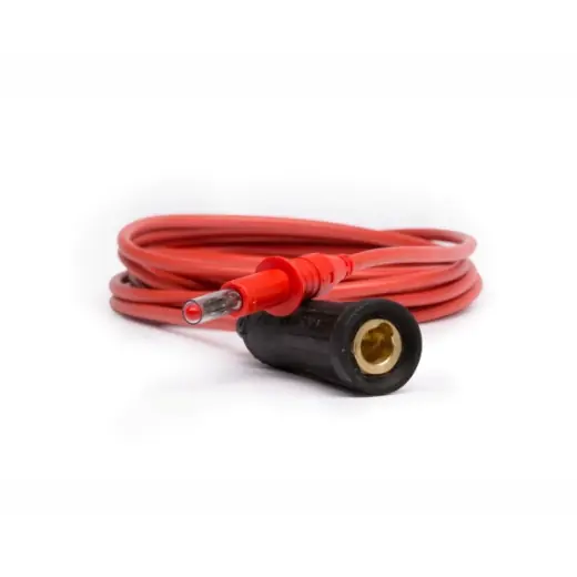 Ausverkauf ELMAG Handgriffleitung rot Ø4mm x 3 Meter - Bananenstecker auf SK-Buchse zu CleanMaster RW/UNO