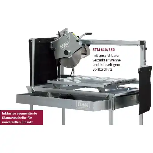 ELMAG Steintrennmaschine (inkl. Dia) - STM 810/350, 230 Volt Preisreduziert
