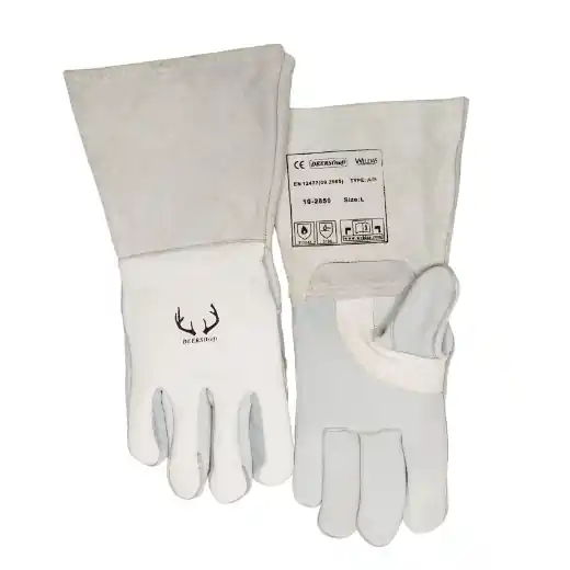 ELMAG 5-Finger-MIG/MAG/MMA-Schweißerhandschuh - aus Hirschleder - WELDAS Knallerangebot