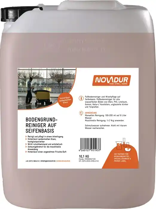 Bodengrundreiniger auf Seifenbasis 10,1kg Konzentrat Kanister NOVADUR Sonderaktion