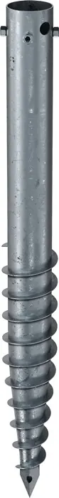 Schraubfundament G L.1000mm D.89mm Gew.4xM12 6,1kg STA KRINNER Zertifiziert
