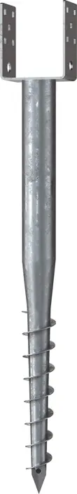 Echt Schraubfundament U L.730mm D.60mm lichte W.111mm 2,7kg STA KRINNER
