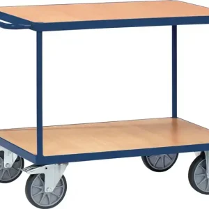 Versand Am Gleichen Tag Tischwagen 2 Ladeflächen L1000xB600mm saphirblau Trgf.600kg TECWERK