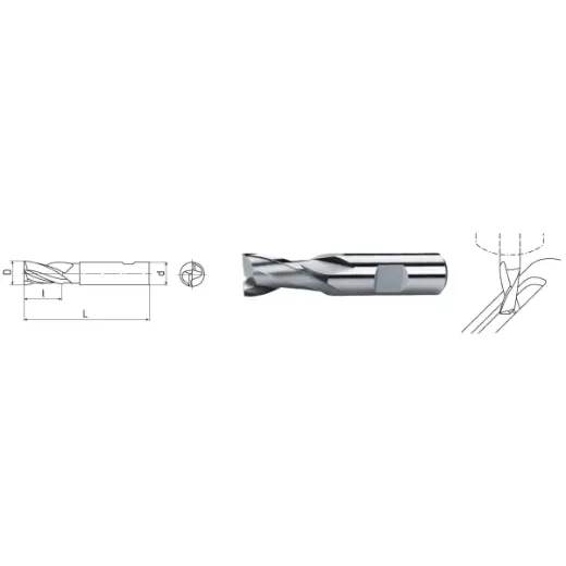ELMAG Langlochfräser kurz - DIN 327 - HSS Co8 Saisonangebot