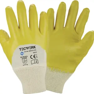 Sichere Zahlung Handschuhe Ems Gr.9 gelb besonders hochwertige Nitrilbeschichtung TW VE: 12 Paare