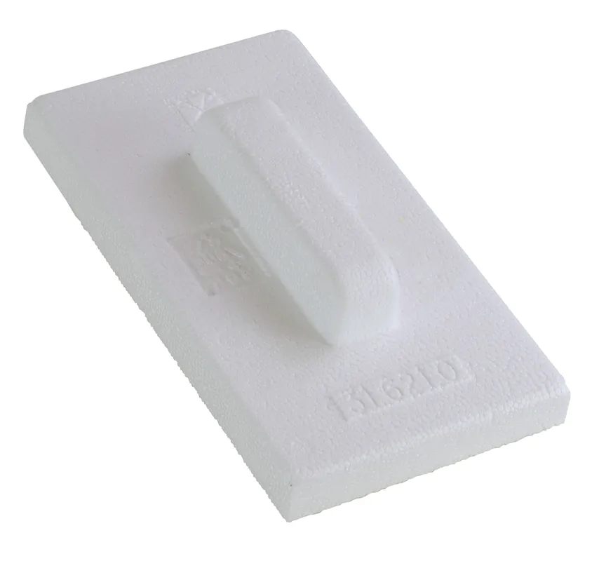 Markenware MONDELIN Reibebrett – Polystyrol mit Schwamm – 270 x 150 mm – Für Beton, ebene Oberflächen